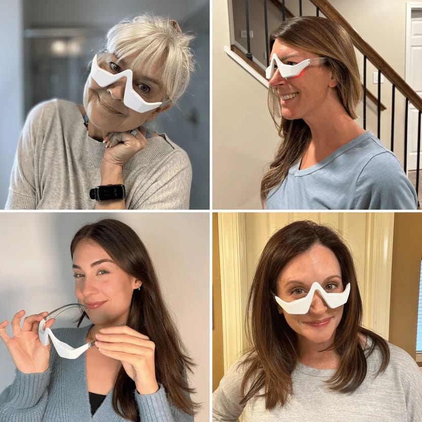 RedEye Beauty™ 2 en 1: Terapia de Luz Roja + EMS para Eliminar las Bolsas Bajo los Ojos